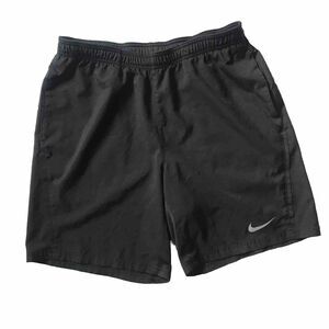 Nike Shorts Black Dri Fit Power 9 Inch Tennis Workout Gym Unlined Men L Large